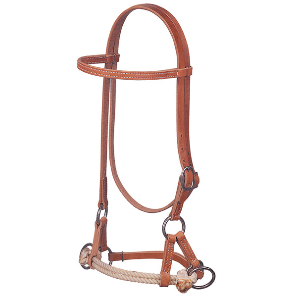Weaver Leather Harness Side Pull with Double Rope by Hilason – Cowboy and equestrian accessories