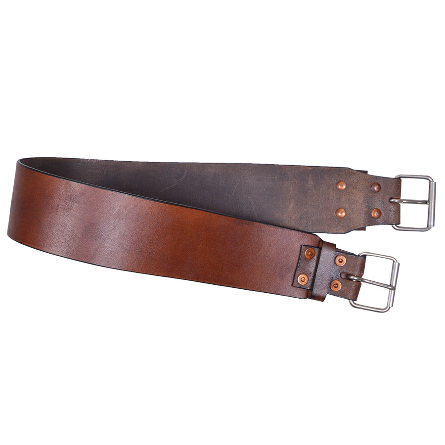 Comfytack Horse Saddle Cinch Girth Leather Antique Brown - Hilason