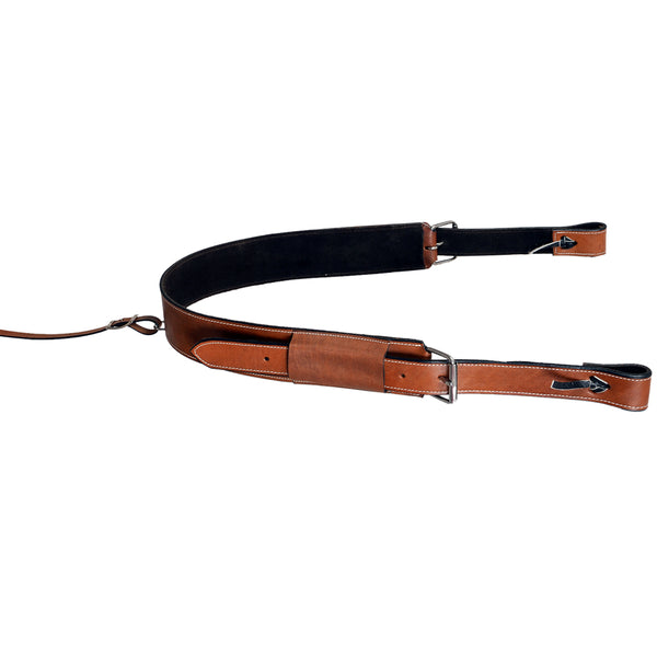 Comfytack H. Saddle Flank Cinch Girth Handtooled Leather W/ Billets by Hilason – Cowboy and equestrian accessories