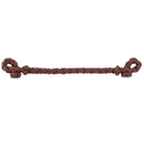 Hilason Slobber Bar Curb Strap With Nylon Braid Brown