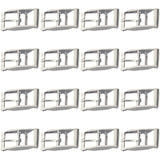 Hilason 1 Inch Die Cast Double BAR Buckle Nickel Plated