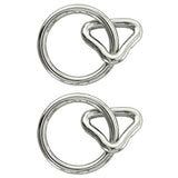 Hilason 1Inch Loop 1 1/4 Inch Ring Nickel Plated