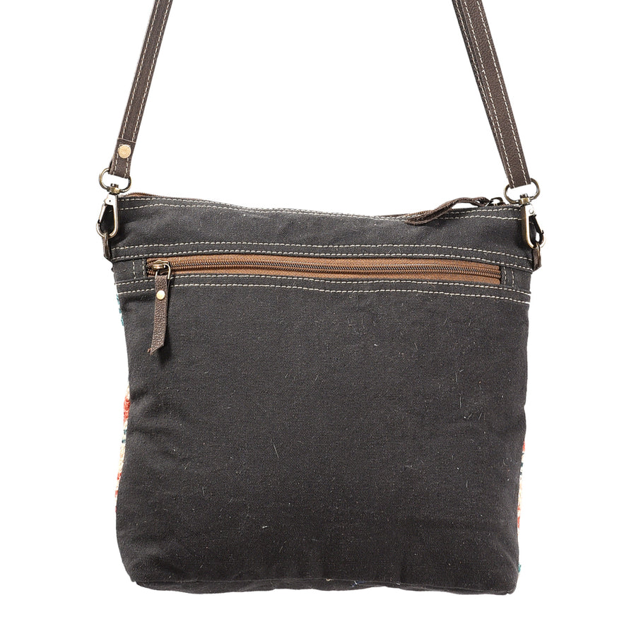 OHLAY Backpack Bag Leather and Upcycled Canvas Ladies | Women Western Handbag Belt for Womens Summer