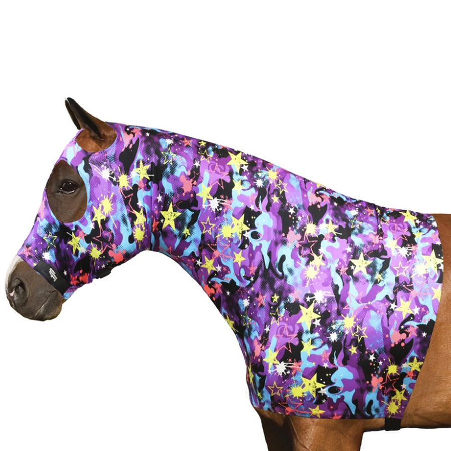 Medium Sleazy Sleepwear Stretch Solid Hood For H. Cosmic Camo – by Hilason – Cowboy and equestrian accessories