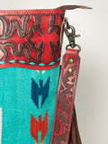 American Darling Cross Body Hand Tooled Saddle Blanket Genuine Leather Western Women Bag Handbag Purse | Crossbody Bag for Women | Cute Crossbody Bag | Crossbody Purse