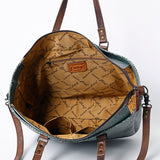 American Darling Western Leather Tote Bag, Crocodile Embossed Full Grain Genuine Leather, Eco-Friendly Large Shopper Bag