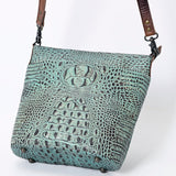 American Darling Crossbody Crocodile Embossed Genuine Leather Women Bag Western Handbag Purse