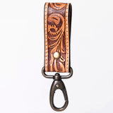 American Darling ADKR210D Hand Tooled Carved Genuine Leather Keyring