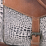 American Darling Backpack Crocodile Embossed Genuine Leather Western Women Bag Handbag Purse | for Laptop School