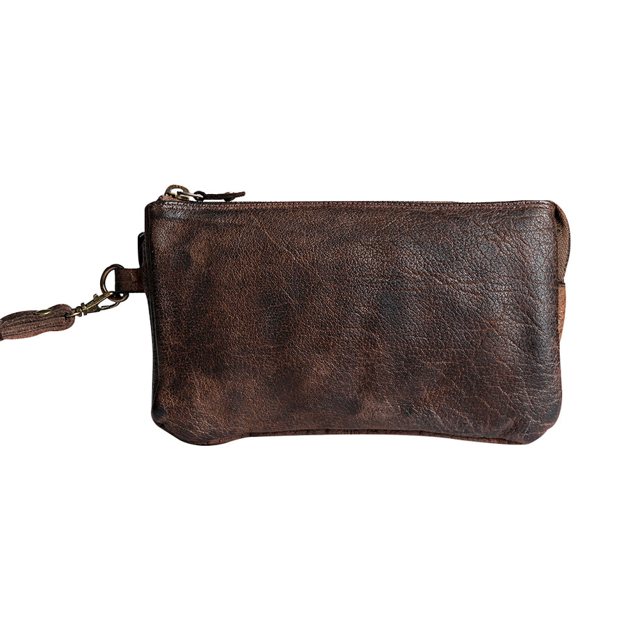 Never Mind Nmbgm122B Clutch Vintage Handmade Genuine Cowhide Leather by Hilason – Cowboy and equestrian accessories