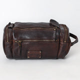 Spaghetti Western Swc400Cg Duffel Vintage Handmade Drum Dyed Genuine European Cowhide Leather Women Bag Western Handbag Purse