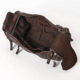 Spaghetti Western Swc400Cg Duffel Vintage Handmade Drum Dyed Genuine European Cowhide Leather Women Bag Western Handbag Purse