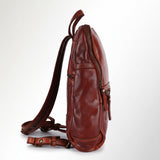 Spaghetti Western Swc402Cg Backpack Vintage Handmade Drum Dyed Genuine European Cowhide Leather Women Bag Western Handbag Purse