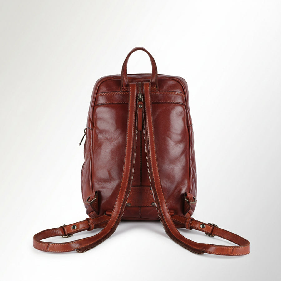 Spaghetti Western Swc402Cg Backpack Vintage Handmade Drum Dyed Genuine European Cowhide Leather Women Bag Western Handbag Purse