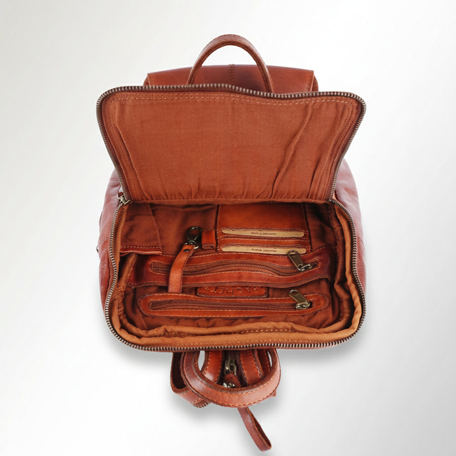 Spaghetti Western Swc402Cg Backpack Vintage Handmade Drum Dyed Genuine European Cowhide Leather Women Bag Western Handbag Purse
