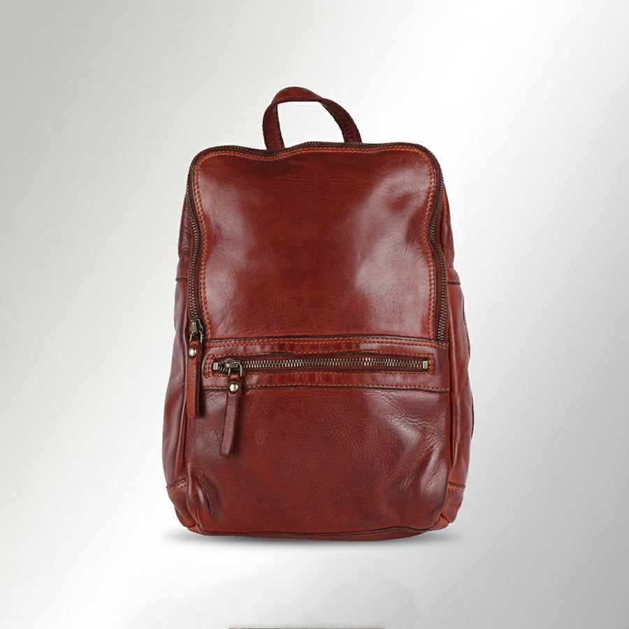 Spaghetti Western Swc402Cg Backpack Vintage Handmade Drum Dyed Genuine European Cowhide Leather Women Bag Western Handbag Purse