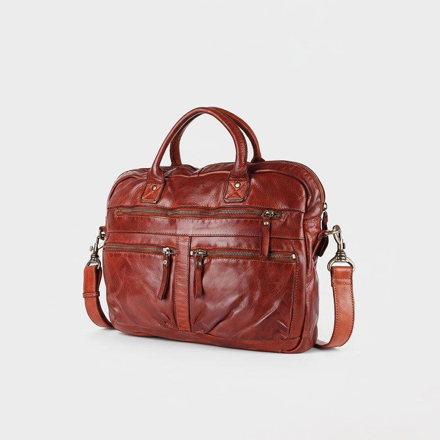 Spaghetti W. Swc409Cg Briefcase Vintage Handmade Drum Dyed Genuine by Hilason – Cowboy and equestrian accessories
