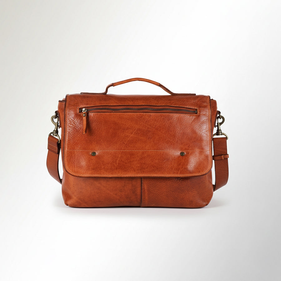 Spaghetti Western Swc408Tan Briefcase Vintage Handmade Drum Dyed Genuine European Cowhide Leather Women Bag Western Handbag Purse