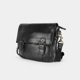 Spaghetti W. Swc403Blk Cross Body I Vintage Handmade Drum Dyed Genuine by Hilason – Cowboy and equestrian accessories