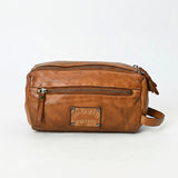 Spaghetti Western Swc411Tan Fanny Pack Vintage Handmade Drum Dyed Genuine European Cowhide Leather Women Bag Western Handbag Purse