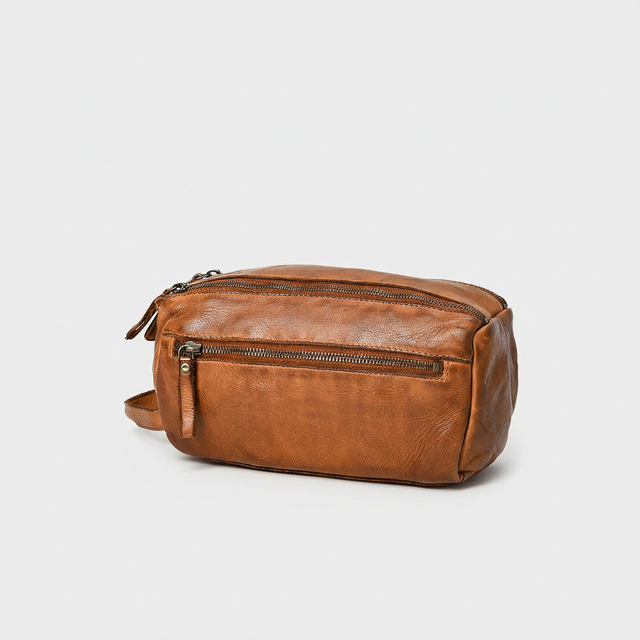 Spaghetti W. Swc411Tan Fanny Pack Vintage Handmade Drum Dyed Genuine by Hilason – Cowboy and equestrian accessories