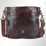 Spaghetti Western Swc406Brn Cross Body I Vintage Handmade Drum Dyed Genuine European Cowhide Leather Women Bag Western Handbag Purse