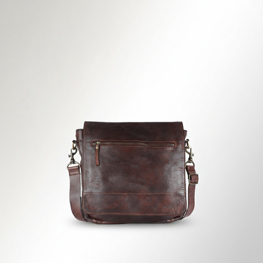 Spaghetti Western Swc406Brn Cross Body I Vintage Handmade Drum Dyed Genuine European Cowhide Leather Women Bag Western Handbag Purse