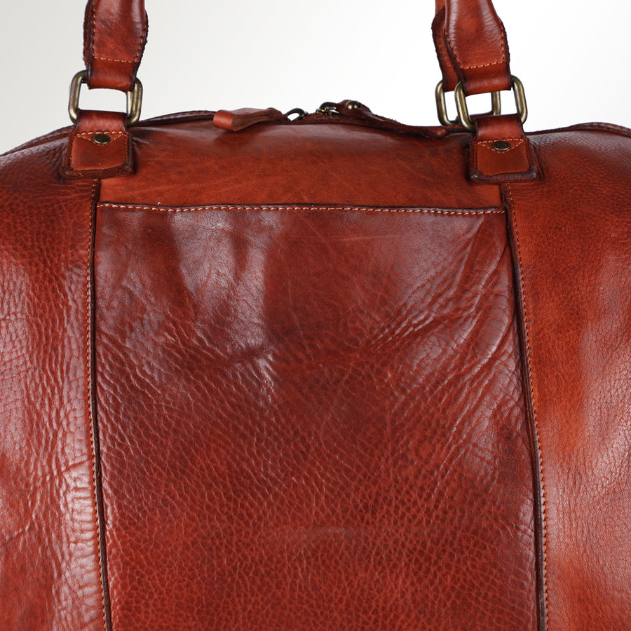 Spaghetti Western Swc418Cg Duffel Vintage Handmade Drum Dyed Genuine European Cowhide Leather Women Bag Western Handbag Purse