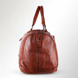 Spaghetti Western Swc418Cg Duffel Vintage Handmade Drum Dyed Genuine European Cowhide Leather Women Bag Western Handbag Purse