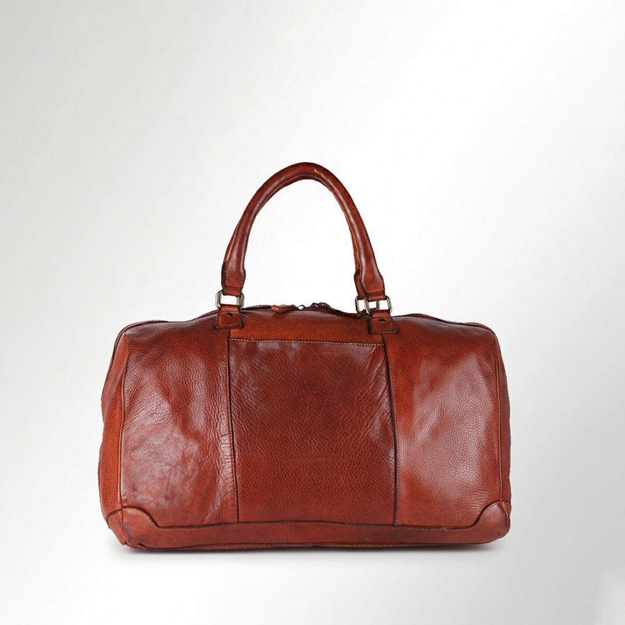 Spaghetti Western Swc418Cg Duffel Vintage Handmade Drum Dyed Genuine European Cowhide Leather Women Bag Western Handbag Purse