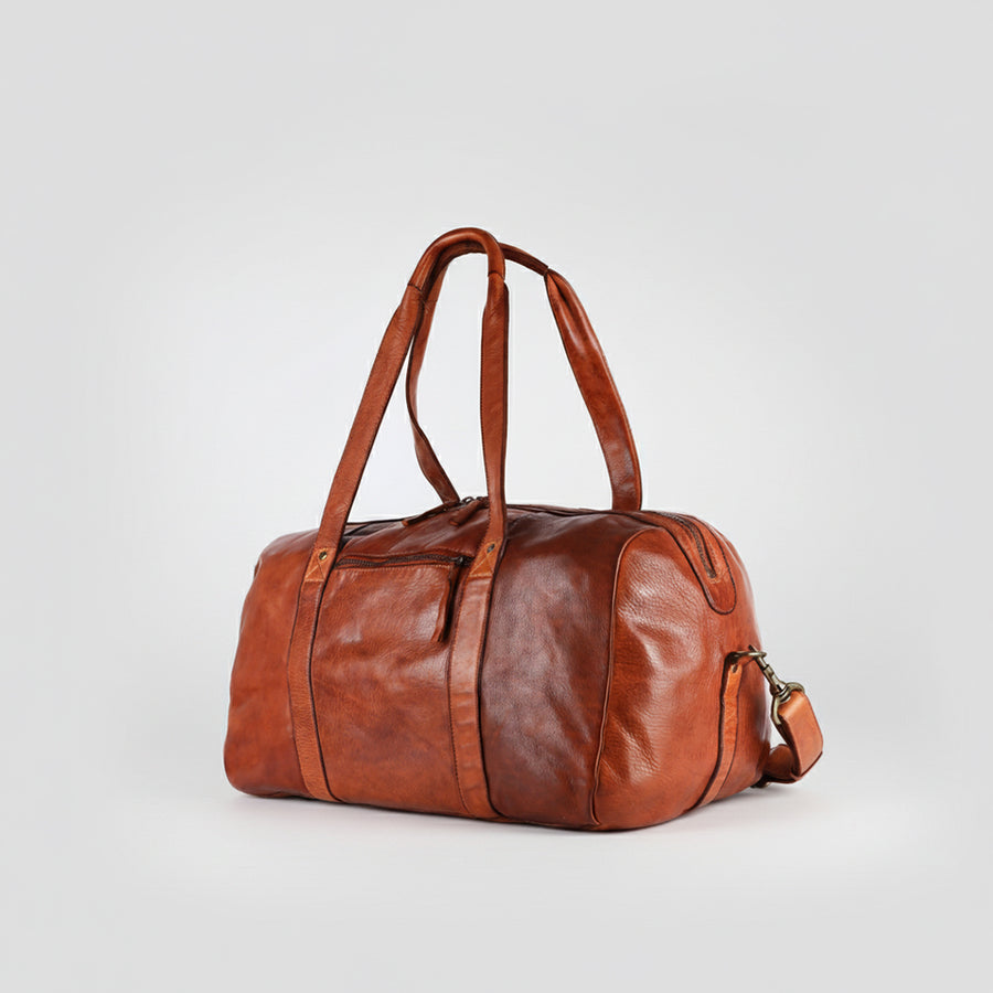 Spaghetti W. Swc413Tan Duffel Vintage Handmade Drum Dyed Genuine by Hilason – Cowboy and equestrian accessories