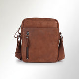 Spaghetti Western Swc435Brn Coin Purse Vintage Handmade Drum Dyed Genuine European Cowhide Leather Women Bag Western Handbag Purse