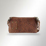 Spaghetti Western Swc455Brn Wallet Vintage Handmade Drum Dyed Genuine European Cowhide Leather Women Bag Western Handbag Purse