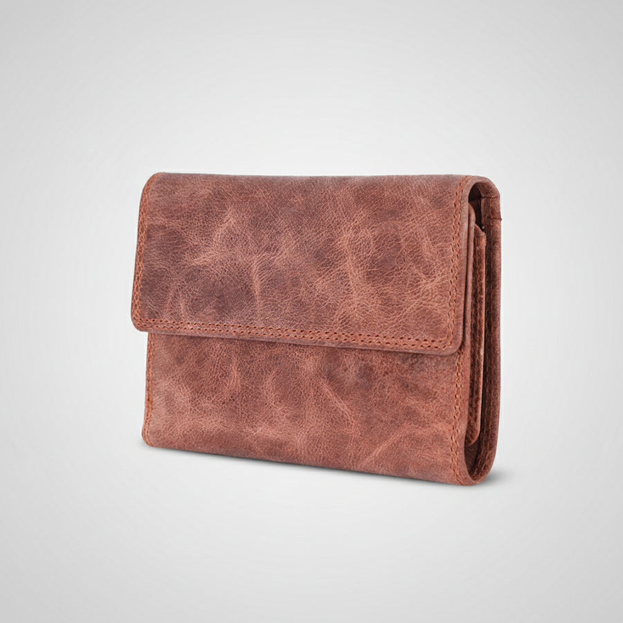Spaghetti W. Swc459Org Wallet Vintage Handmade Drum Dyed Genuine by Hilason – Cowboy and equestrian accessories