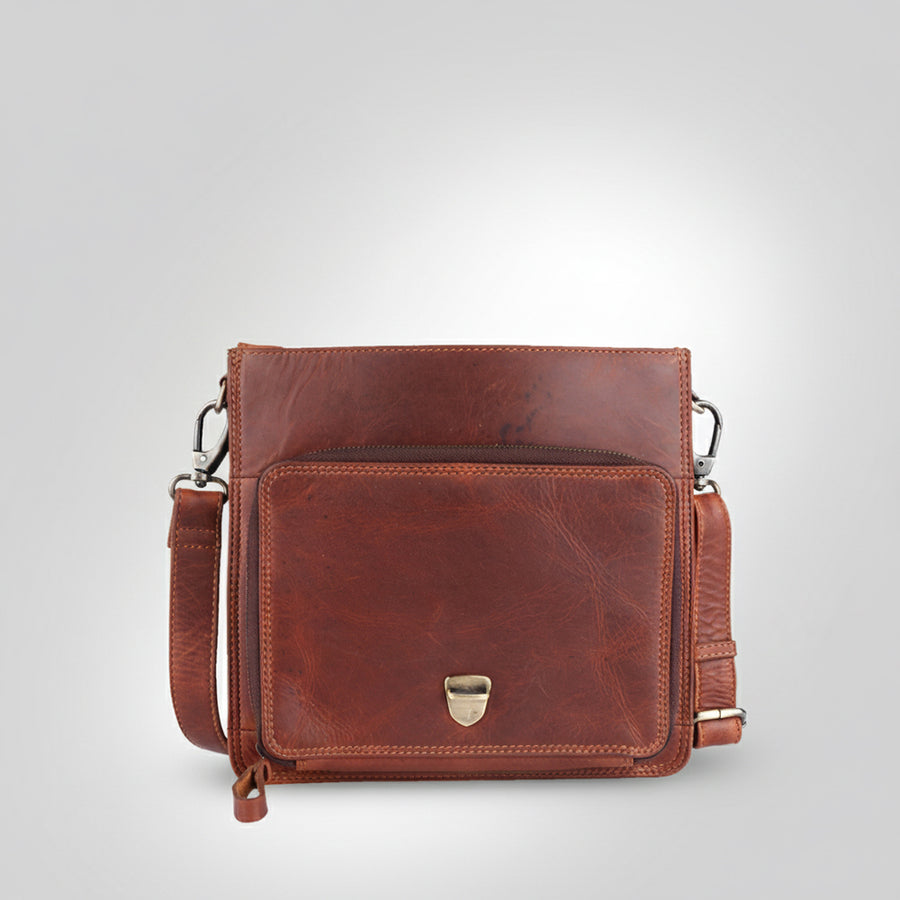 Spaghetti Western Swc426Dkbrn Briefcase Vintage Handmade Drum Dyed Genuine European Cowhide Leather Women Bag Western Handbag Purse