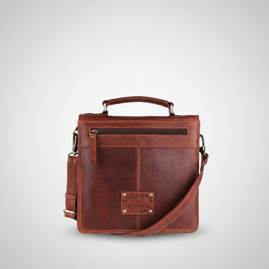 Spaghetti Western Swc426Dkbrn Briefcase Vintage Handmade Drum Dyed Genuine European Cowhide Leather Women Bag Western Handbag Purse