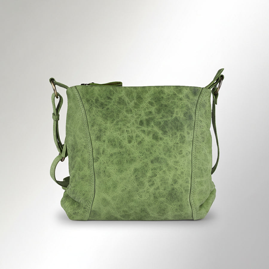 Spaghetti W. Swc461Grn Cross Body I Vintage Handmade Drum Dyed Genuine by Hilason – Cowboy and equestrian accessories
