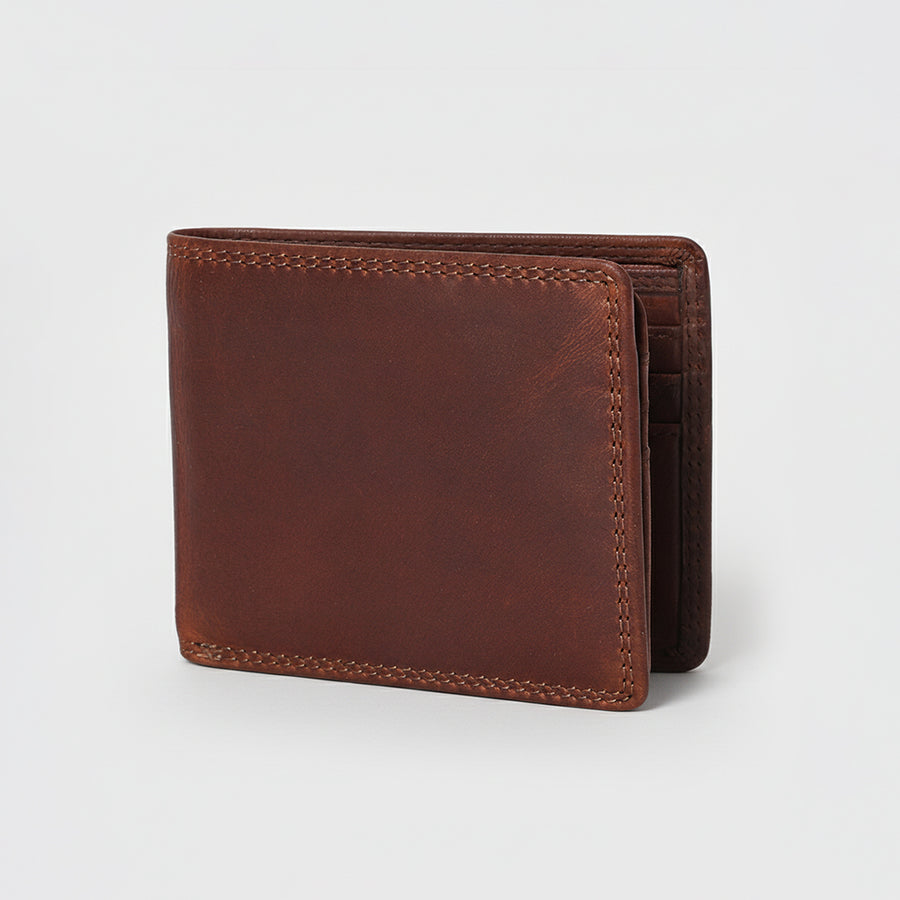 Spaghetti W. Swc431Dkbrn Wallet Vintage Handmade Drum Dyed Genuine by Hilason – Cowboy and equestrian accessories