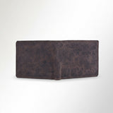 Spaghetti Western Swc457Dkbrn Wallet Vintage Handmade Drum Dyed Genuine European Cowhide Leather Women Bag Western Handbag Purse