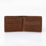 Spaghetti Western Swc452Brn Wallet Vintage Handmade Drum Dyed Genuine European Cowhide Leather Women Bag Western Handbag Purse
