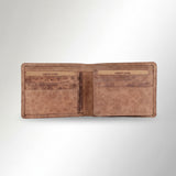 Spaghetti Western Swc462Ltbrn Wallet Vintage Handmade Drum Dyed Genuine European Cowhide Leather Women Bag Western Handbag Purse