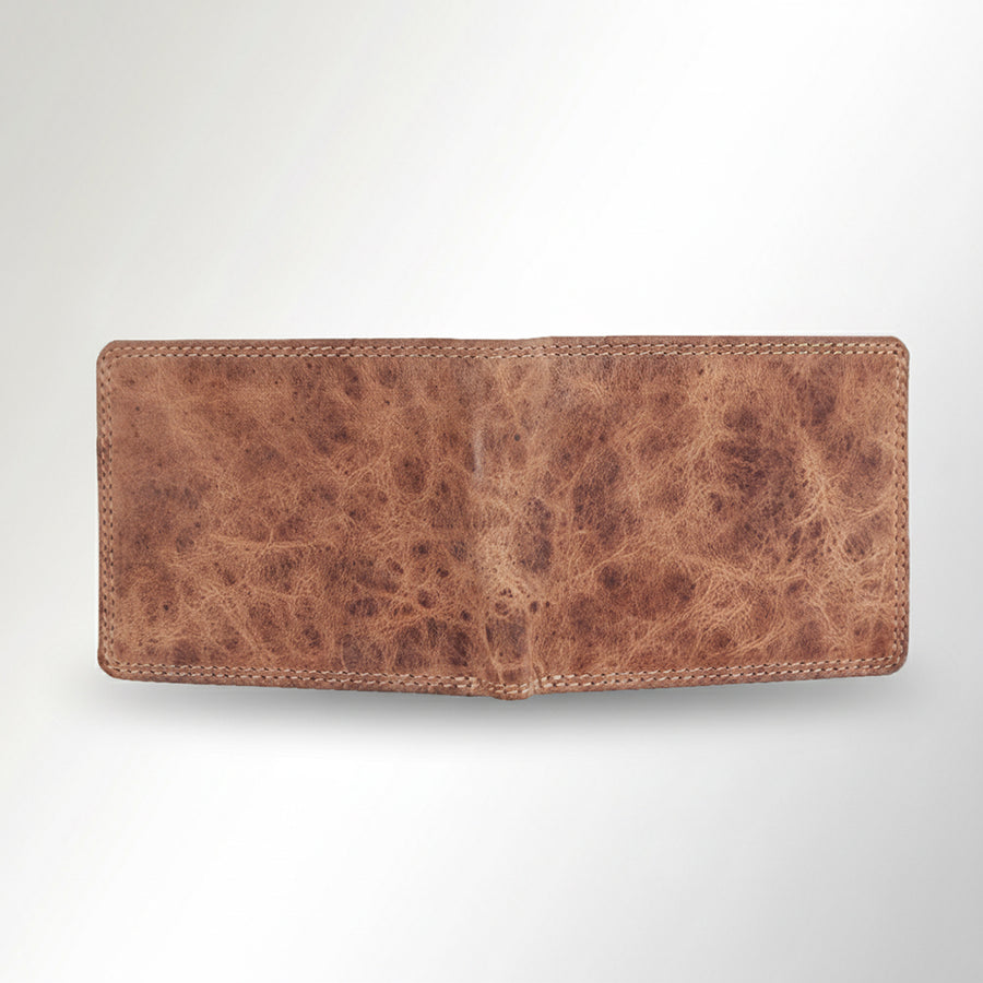 Spaghetti Western Swc462Ltbrn Wallet Vintage Handmade Drum Dyed Genuine European Cowhide Leather Women Bag Western Handbag Purse