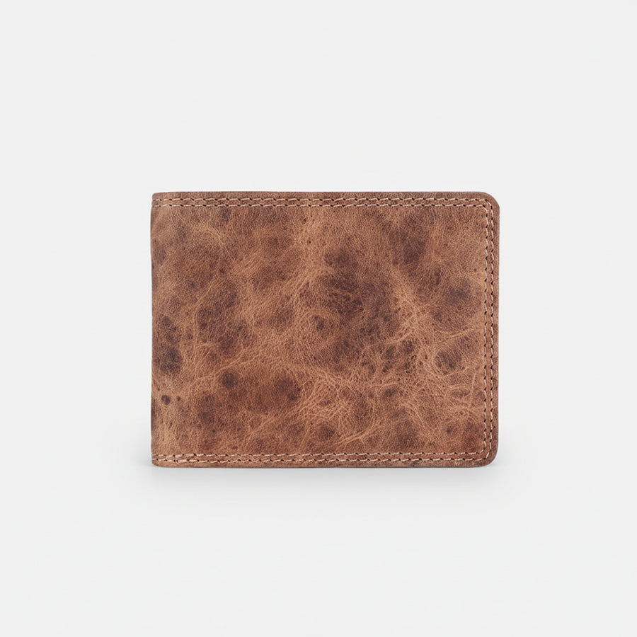 Spaghetti W. Swc462Ltbrn Wallet Vintage Handmade Drum Dyed Genuine by Hilason – Cowboy and equestrian accessories