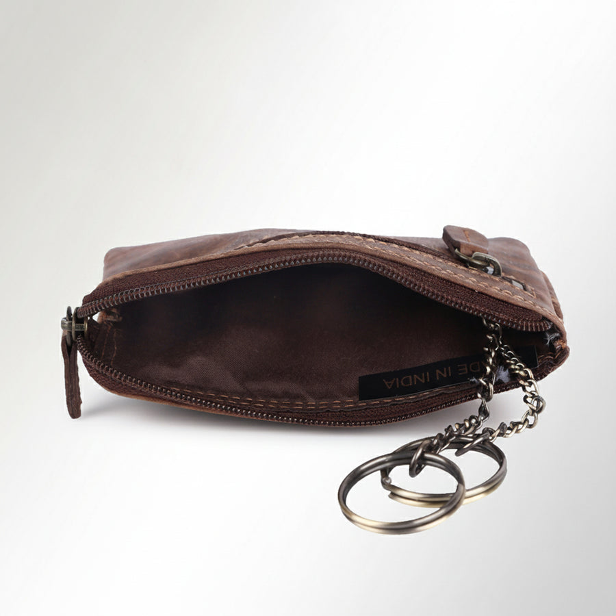 Spaghetti Western Swc456Brn Wallet Vintage Handmade Drum Dyed Genuine European Cowhide Leather Women Bag Western Handbag Purse
