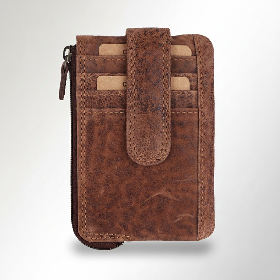 Spaghetti Western Swc456Brn Wallet Vintage Handmade Drum Dyed Genuine European Cowhide Leather Women Bag Western Handbag Purse