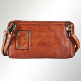 Spaghetti Western Swc440Tan Wallet Vintage Handmade Drum Dyed Genuine European Cowhide Leather Women Bag Western Handbag Purse