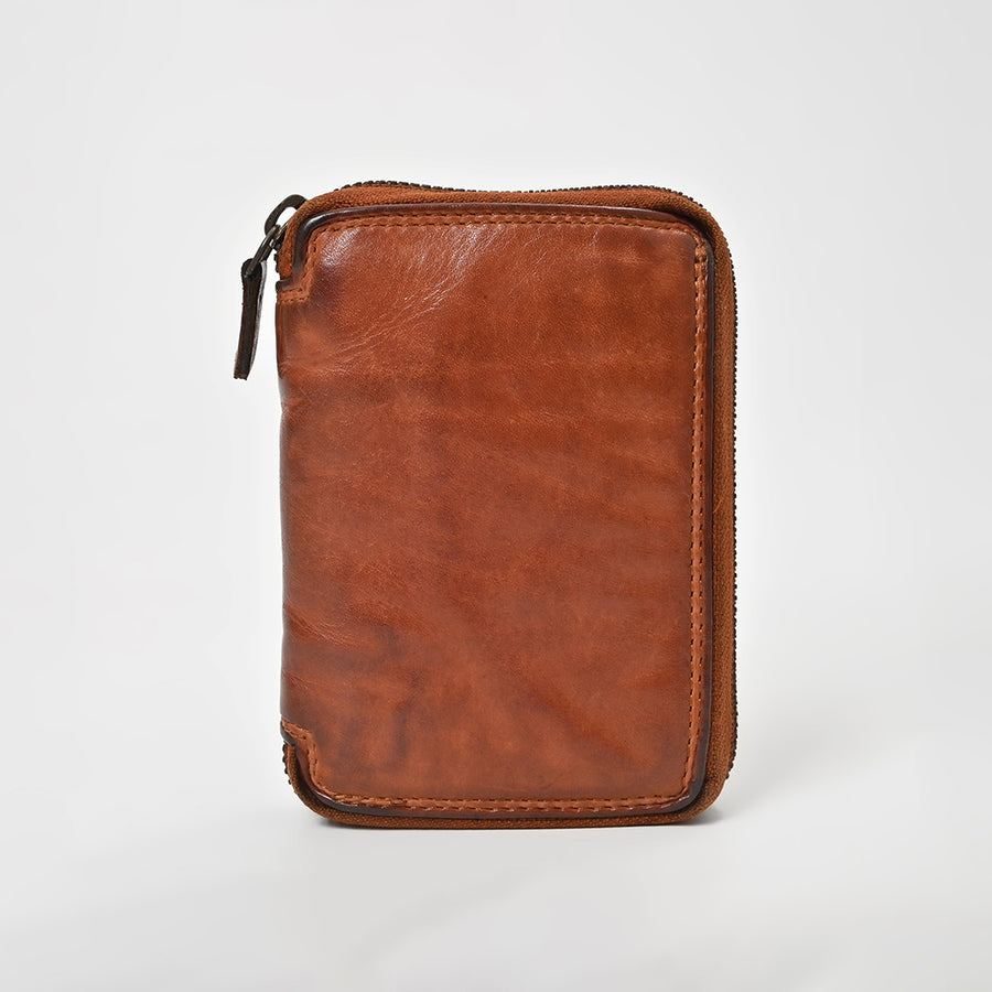 Spaghetti Western Swc441Cg Wallet Vintage Handmade Drum Dyed Genuine European Cowhide Leather Women Bag Western Handbag Purse