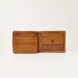 Spaghetti Western Swc450Tan Wallet Vintage Handmade Drum Dyed Genuine European Cowhide Leather Women Bag Western Handbag Purse