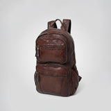 Spaghetti Western Swc414Brn Backpack Vintage Handmade Drum Dyed Genuine European Cowhide Leather Women Bag Western Handbag Purse