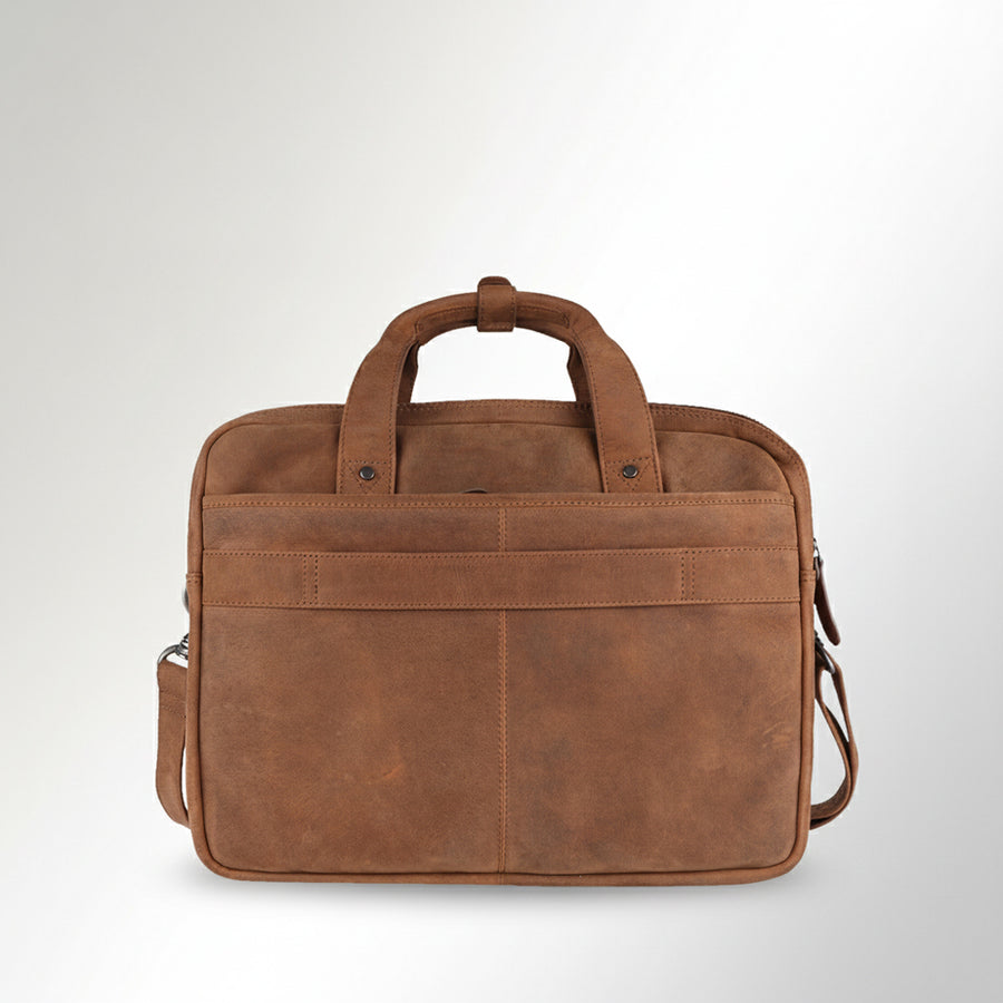 Spaghetti Western Swc422Brn Briefcase Vintage Handmade Drum Dyed Genuine European Cowhide Leather Women Bag Western Handbag Purse
